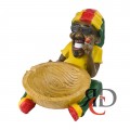 JAMAICAN MAN ASHTRAY 18" LARGE 1CT